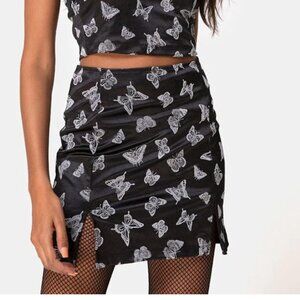 Princess Polly Skirt Butterflies Black and White Motel Rocks